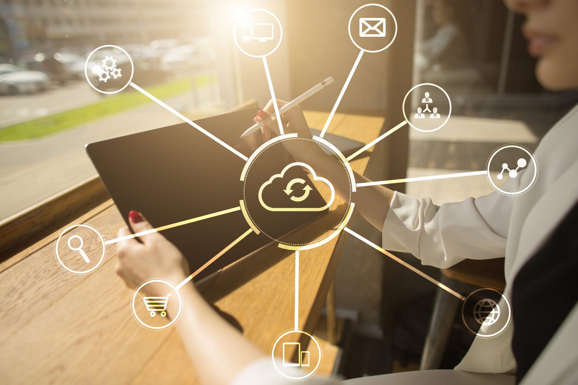 Cloud technology. Data storage. Networking and internet service concept. Cloud technology. Data storage. Networking and internet service concept.